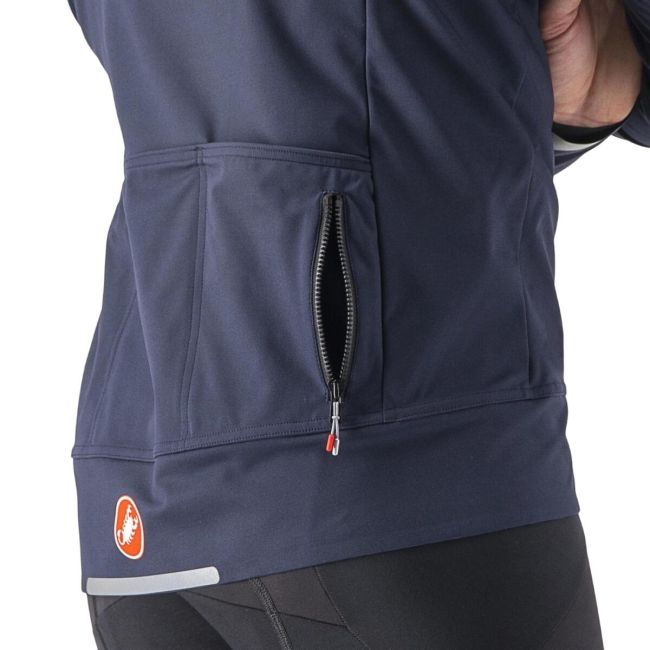 Castelli - Jacheta ciclism vreme rece sau iarna, Alpha Ultimate Insulated jacket - albastru navy gri