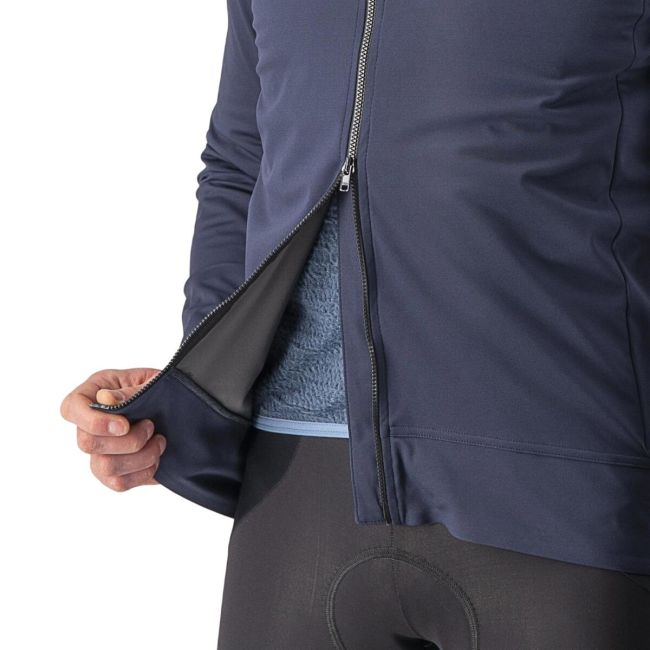 Castelli - Jacheta ciclism vreme rece sau iarna, Alpha Ultimate Insulated jacket - albastru navy gri