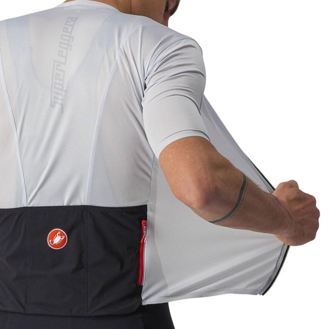 Castelli - tricou pentru ciclism cu maneca scurta Superleggera 2 Jersey - alb negru