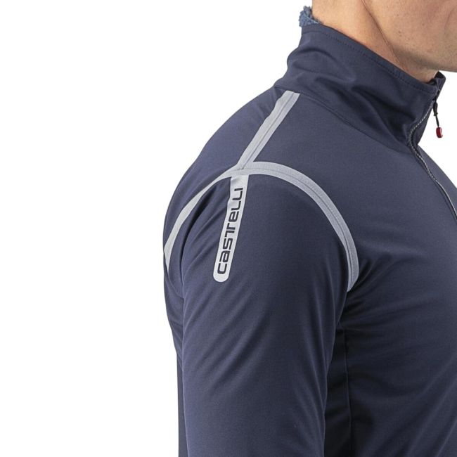 Castelli - Jacheta ciclism vreme rece sau iarna, Alpha Ultimate Insulated jacket - albastru navy gri