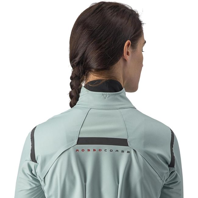 Castelli - jacheta ciclism vreme rece pentru femei Alpha Ros 2 W Jacket - albastru deschis negru