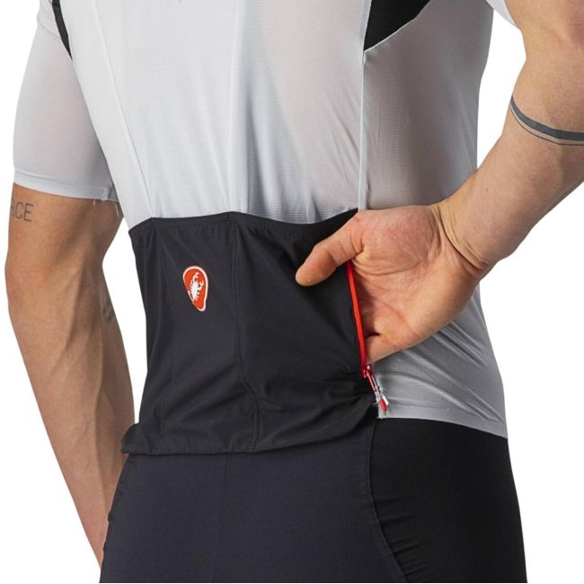 Castelli - tricou pentru ciclism cu maneca scurta Superleggera 2 Jersey - alb negru