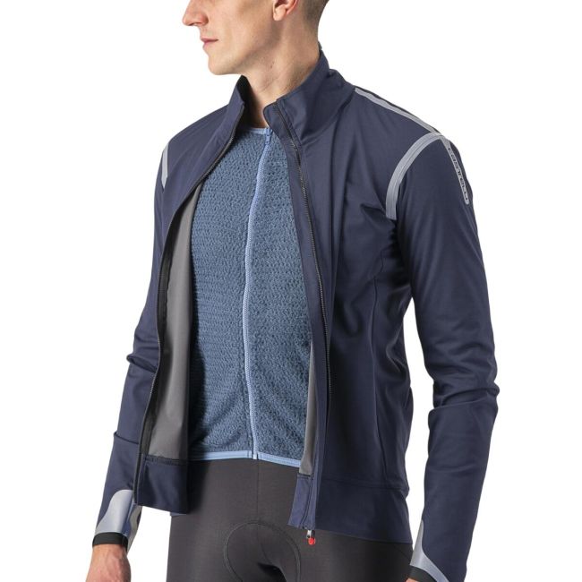 Castelli - Jacheta ciclism vreme rece sau iarna, Alpha Ultimate Insulated jacket - albastru navy gri