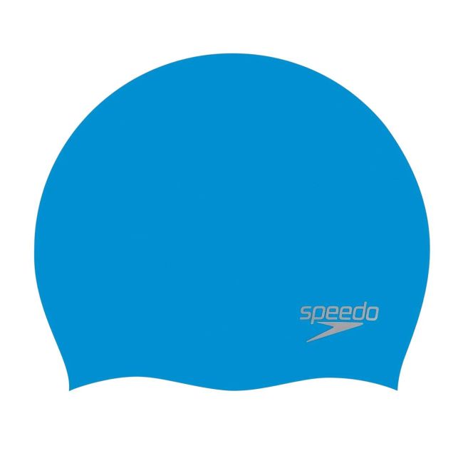 Speedo - casca inot silicon - Plain Moulded - Albastru |Argintiu