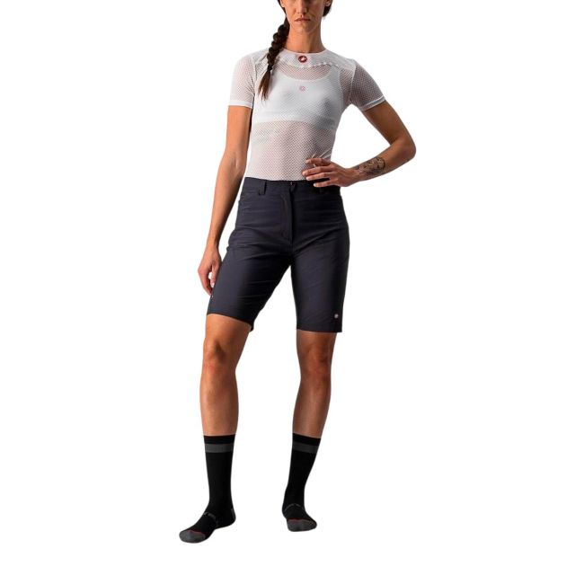 Castelli - pantaloni scurti ciclism pentru femei Unlimited W Baggy shorts - negru