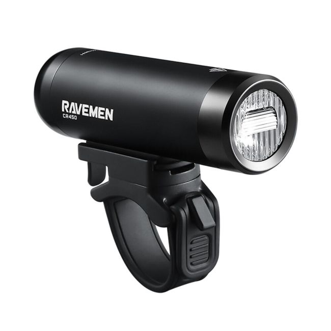 Far RAVEMEN CR450 USB 450 lumeni - negru - lentila antiorbire
