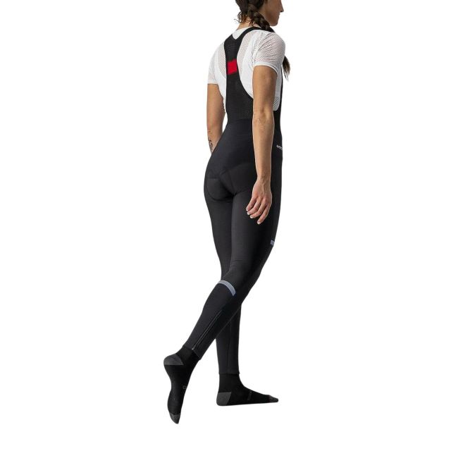 Castelli - pantaloni lungi ciclism cu bretele femei vreme rece si vant Polare 3 Bibtights - negru