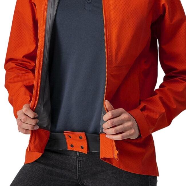 Castelli Commuter Reflex W - jacheta ciclism pentru femei impermeabila portocalie