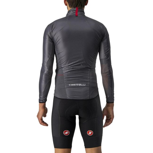 Castelli - jacheta ciclism vreme rece sau vant Aria Shell jacket - gri antracit