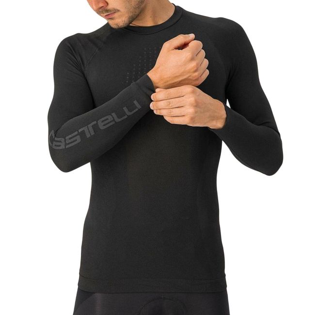 Castelli bluza de corp cu maneca lunga Core Seamless Base Layer LS - negru