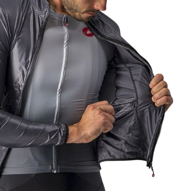 Castelli - jacheta ciclism vreme rece sau vant Aria Shell jacket - gri antracit