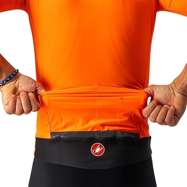 Castelli - Jacheta ciclism cu maneca scurta Perfetto RoS Light - portocaliu briliant