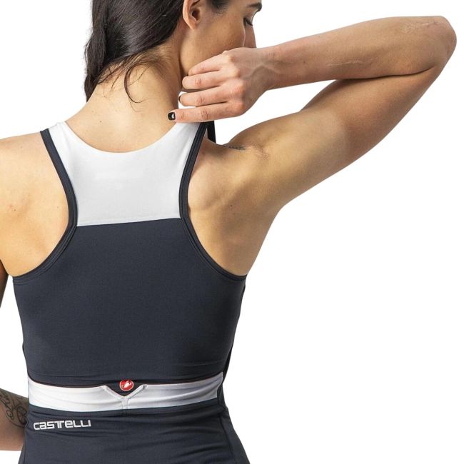 Castelli - maiou ciclism pentru femei Solaris Top - negru alb