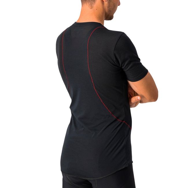 Castelli bluza de corp cu maneca scurta Prosecco Tech Short Sleeve - negru