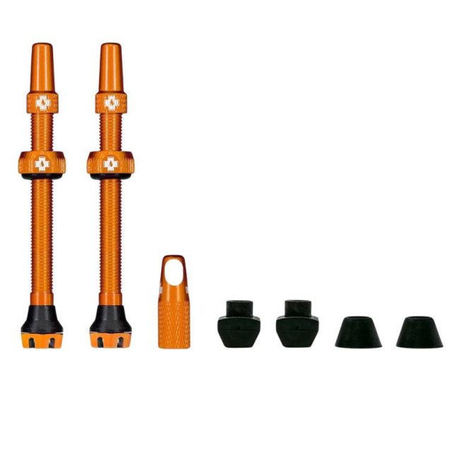 Muc-Off - valve tubeless V2 - Tubeless Valves V2 - portocaliu - 44mm