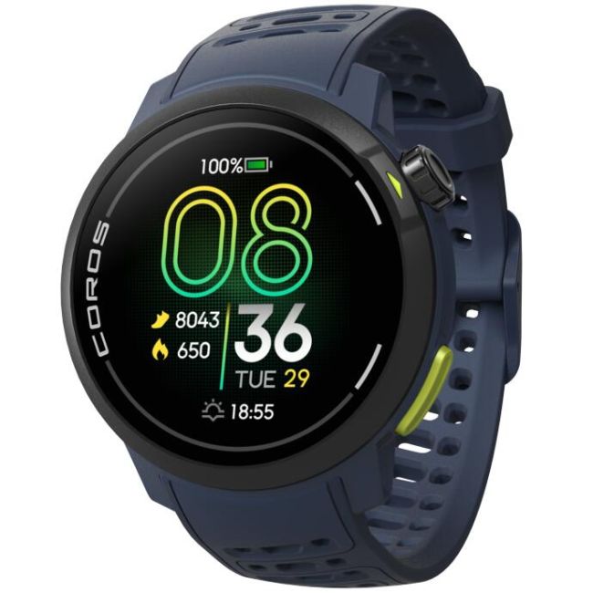 Coros - Pace Pro - ceas multisport GPS - curea silicon - Albastru