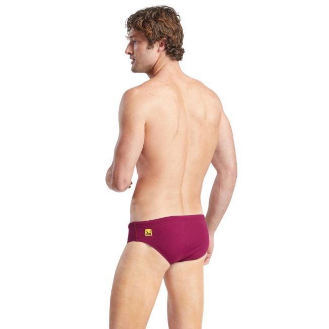Finis - Slip inot barbati - Brief Solid - Visiniu Cabernet