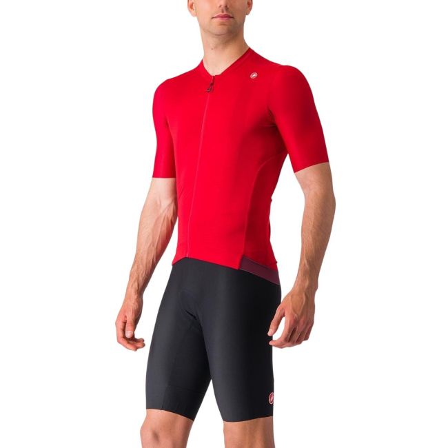 Tricou cu maneca scurta Castelli Espresso Rosu