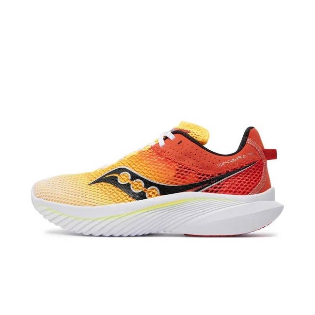 Saucony - pantofi alergare pentru barbati - Kinvara 14 - white | vizigold