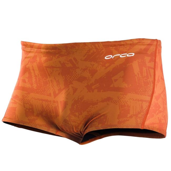 Orca - Boxeri inot pentru barbati Square Leg swimsuit - portocaliu