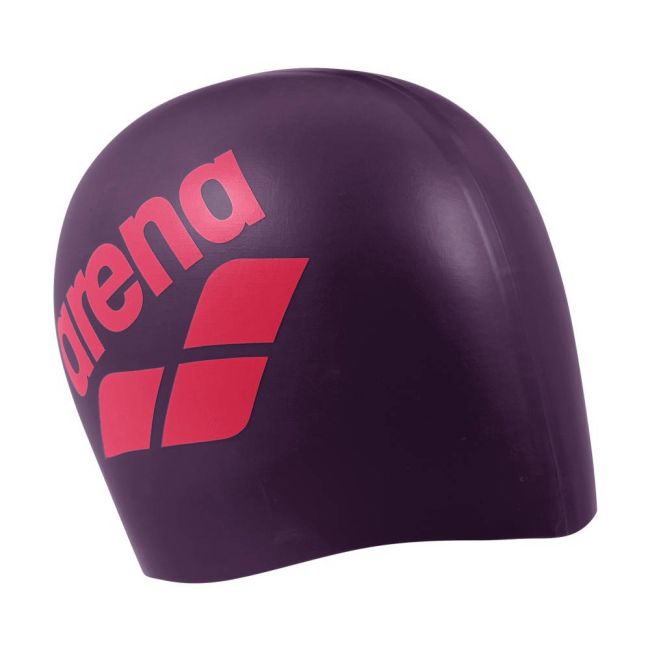 Arena - casca inot silicon - Big Logo - Plum I Bright I Coral