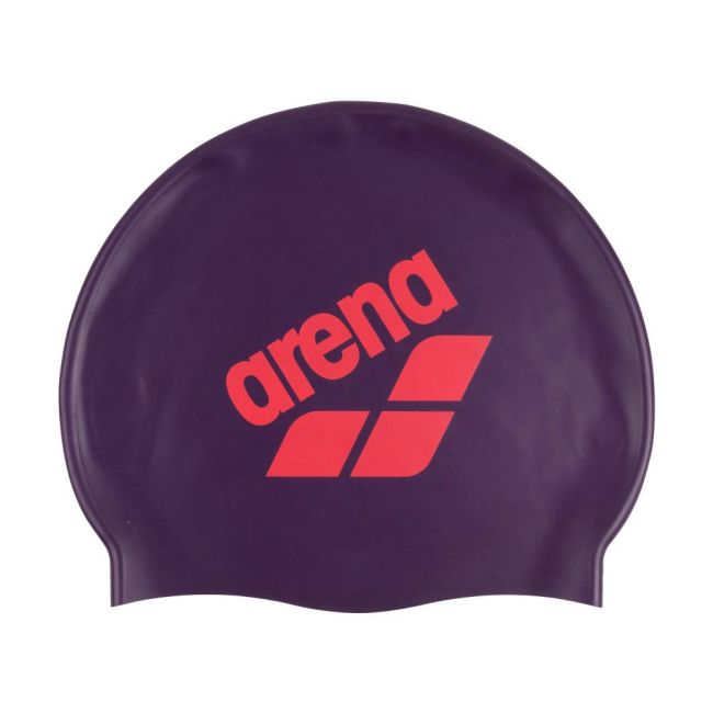 Arena - casca inot silicon - Big Logo - Plum I Bright I Coral