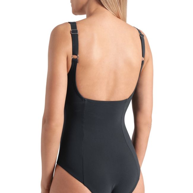 Arena - costum inot femei intreg - W Swimsuit Giuliana Squared Back C - Night Grey I Night Grey I Multi
