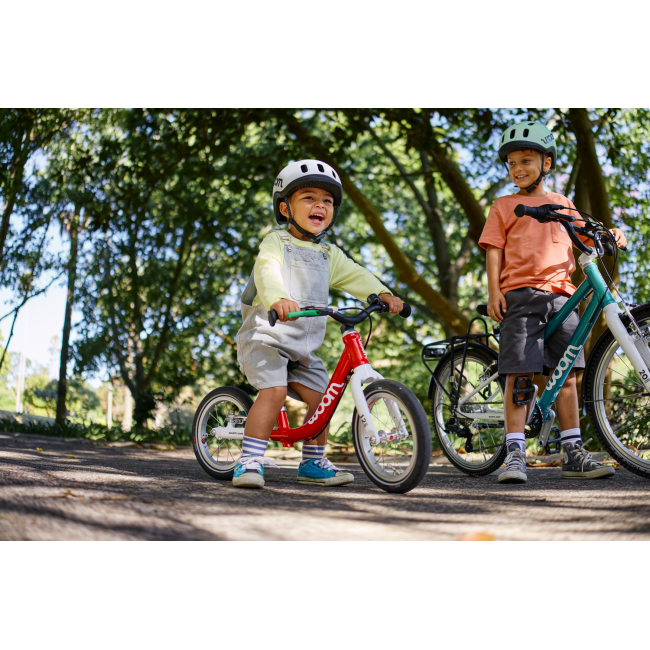 Bicicleta copii Woom 1 Go cu roti 12" - albastru Metallic Turquoise Petrol