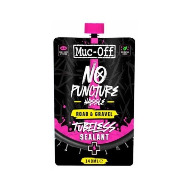 Muc-Off - solutie antipana - No Puncture Hassle - Road si Gravel Tubeless - 140 ml