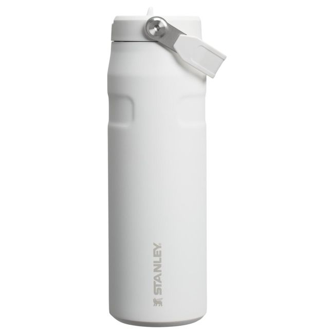 Stanley - termos tip sticla cu pai - Iceflow Flip Straw 2.0 - alb - 0.7 L