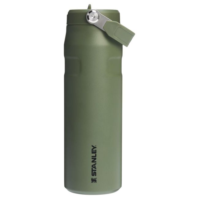 Stanley - termos tip sticla cu pai - Iceflow Flip Straw 2.0 - verde - 0.7 L