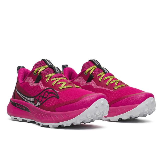 Saucony - pantofi alergare - PEREGRINE 15 W - Magenta | Black