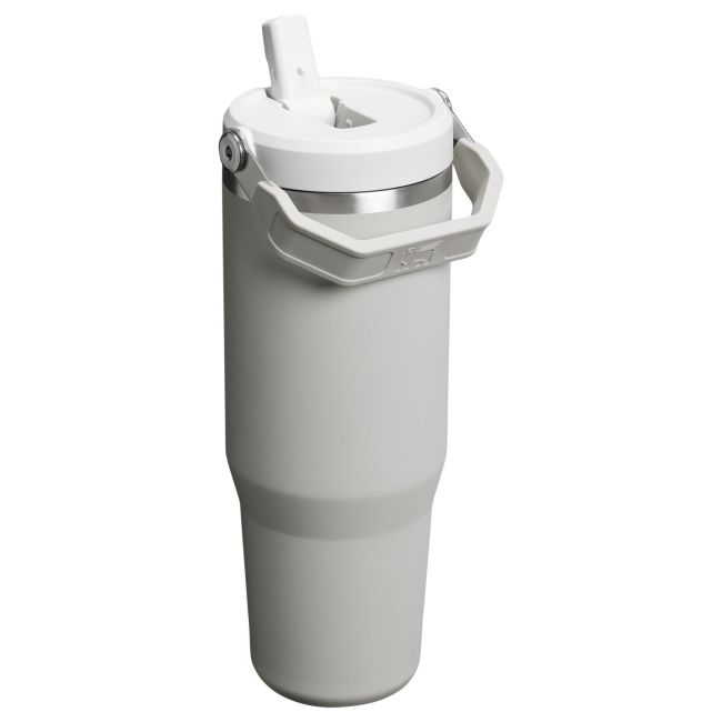 Stanley - termos tip sticla cu pai - Iceflow Flip Straw Tumbler 2.0 - gri - 0.89 L