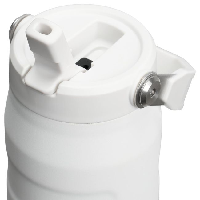 Stanley - termos tip sticla cu pai - Iceflow Flip Straw 2.0 - alb - 0.7 L
