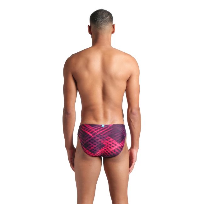 Arena - costum inot barbati - slip - Swim Br Allover - Dark Purple I Multi