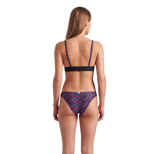 Arena - costum inot femei 2 piese - Monogram Elastic Bikini Triangle - Black I Multi