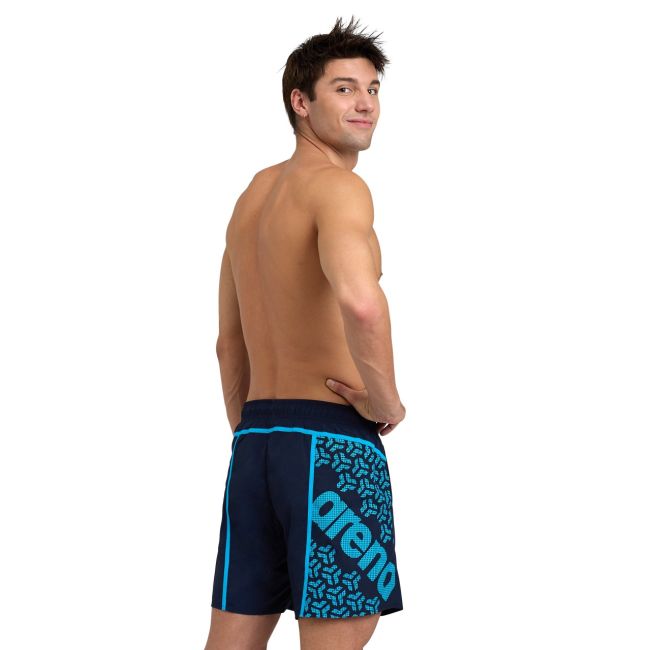 Arena - sort inot barbati - Profile Beach - Navy I Turquoise