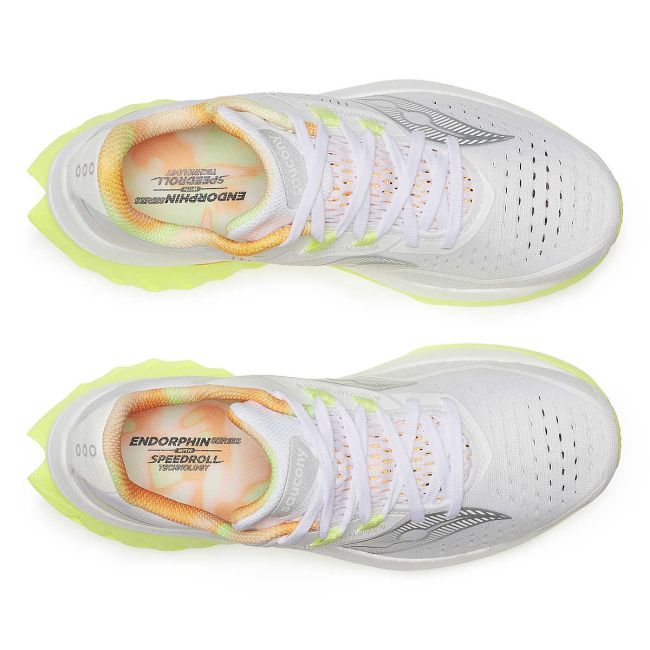 Saucony - pantofi alergare pentru femei - ENDORPHIN SPEED 4 - white | sunny