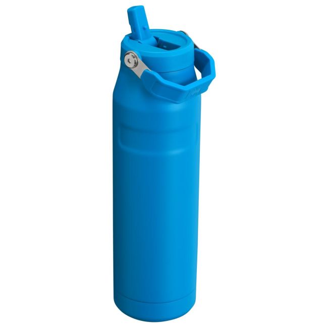 Stanley - termos tip sticla cu pai - Iceflow Flip Straw Lid - albastru - 1.06 L