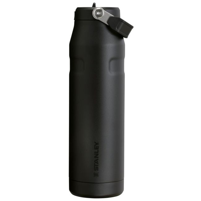 Stanley - termos tip sticla cu pai - Iceflow Flip Straw Lid - negru - 1.06 L