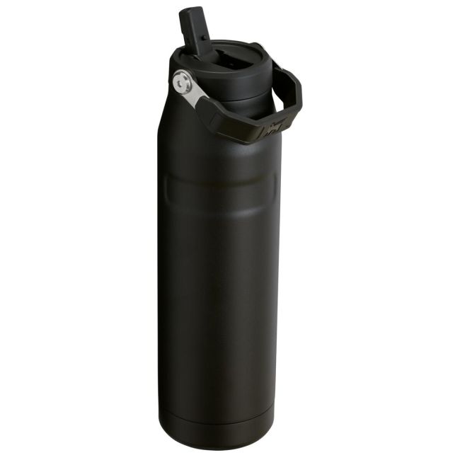 Stanley - termos tip sticla cu pai - Iceflow Flip Straw Lid - negru - 1.06 L
