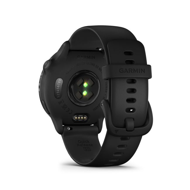 Garmin - vivoactive 6 smartwatch cu GPS și AMOLED - ramă gri slate din aluminiu - carcasă neagră şi bratara din silicon