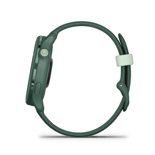 Garmin - vivoactive 6 smartwatch cu GPS și AMOLED - ramă și carcasă verde Jasper - bratara din silicon verde Jasper