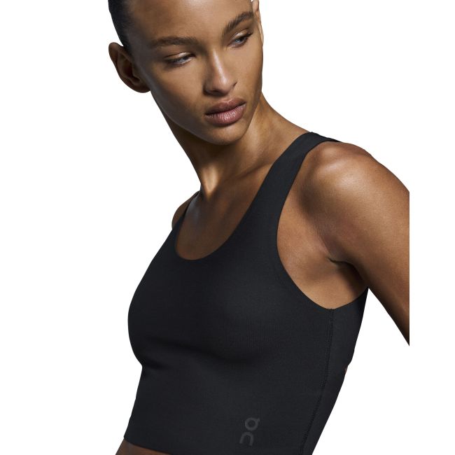 On - bustiera - Studio Open Back Crop W - Black