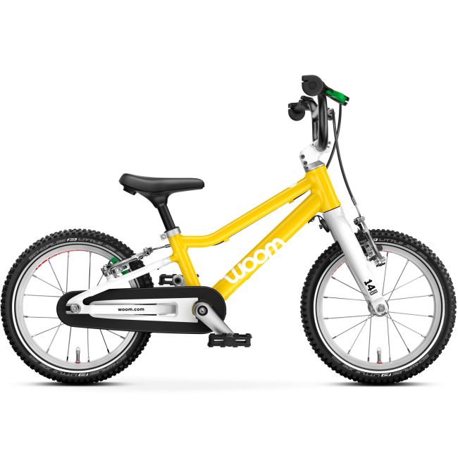 Bicicleta copii Woom 2 Go cu roti 14"  galben Vibrant Yellow