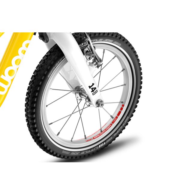 Bicicleta copii Woom 2 Go cu roti 14"  galben Vibrant Yellow