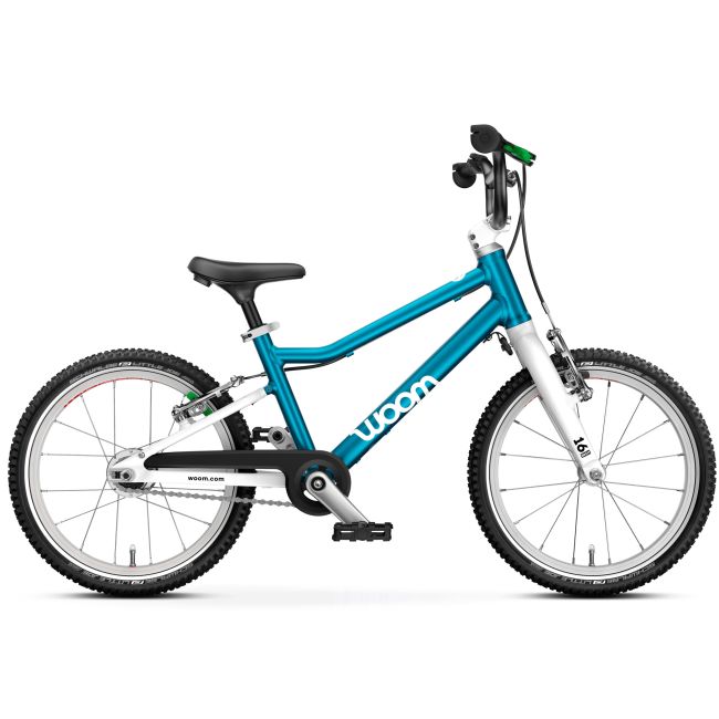 Bicicleta copii Woom 3 Automagic Go cu roti 16" albastru Metallic Blue
