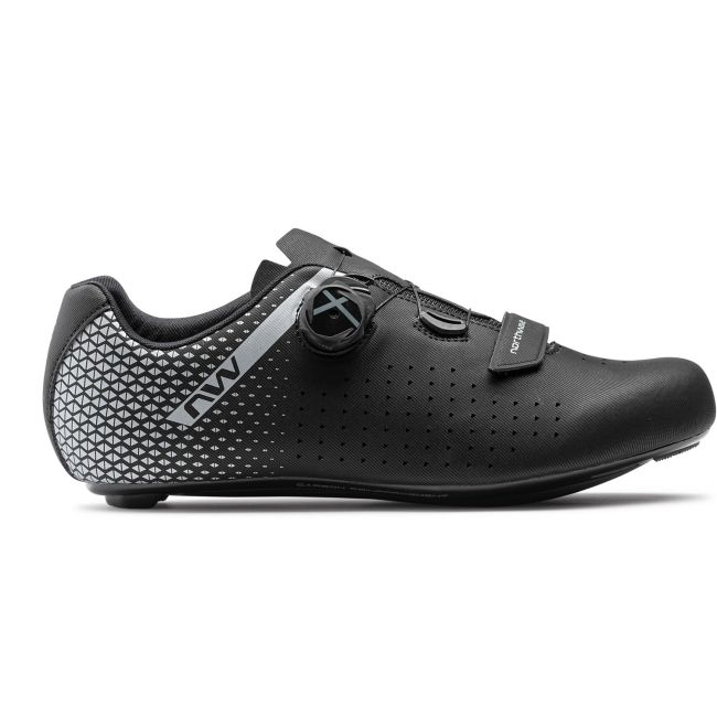 Northwave - pantofi ciclism sosea - Core Plus 2 - negru-argintiu