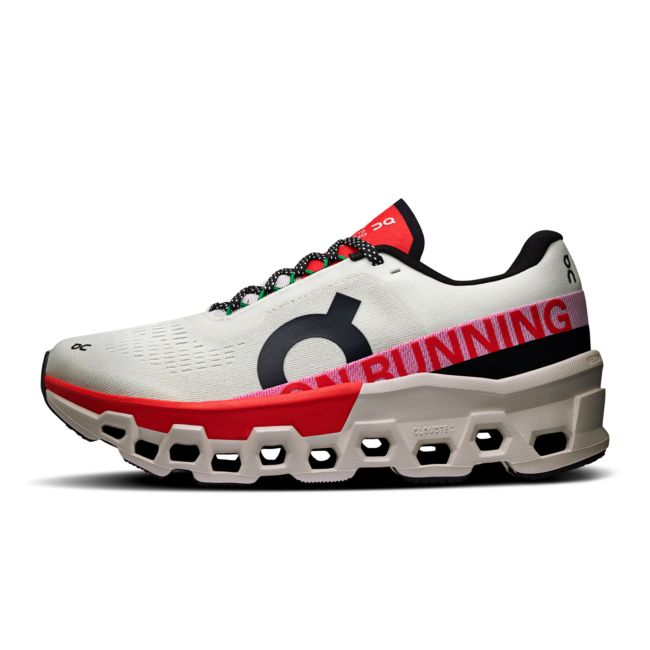 On - pantofi alergare - Cloudmonster 2 W - Ivory | Red