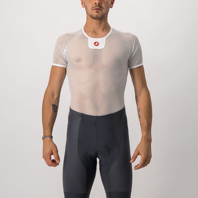 Castelli - bluza de corp cu maneca scurta - Core Mesh 3 SS - 20-30 gr C - alb